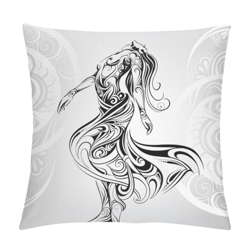 Personality  Dancing Girl In  Ornament Pillow Covers