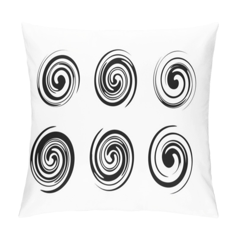 Personality  Swirl Spiral Vector Illustration. Abstract Background. Pillow Covers