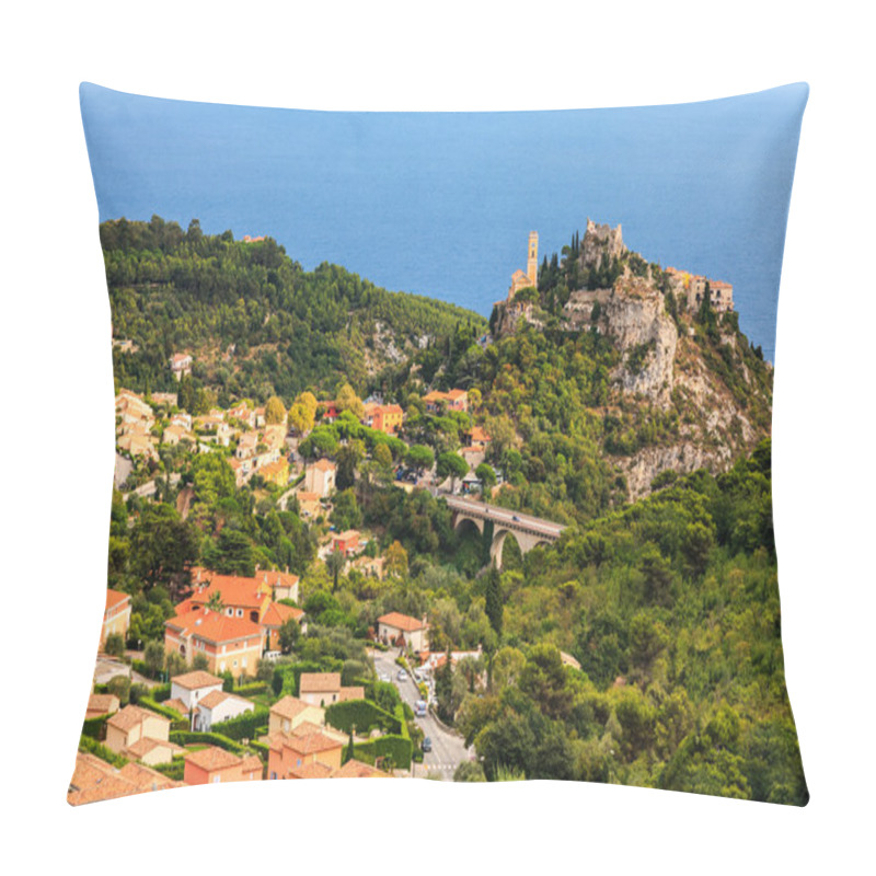 Personality  Eze Village In Alpes-Maritime, Southern France Pillow Covers