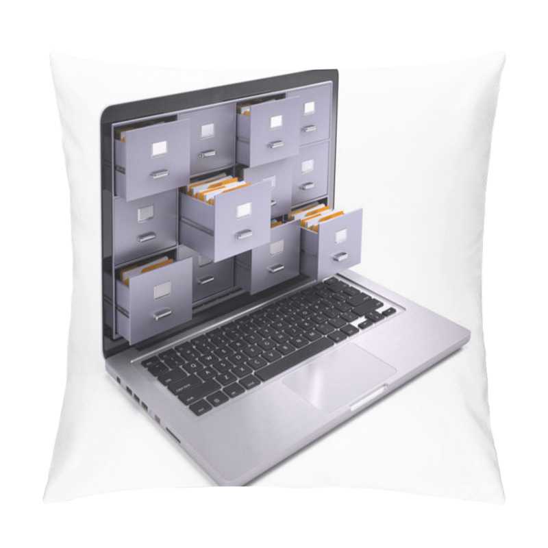 Personality  File Cabinets Inside Screen Of Laptop Pillow Covers