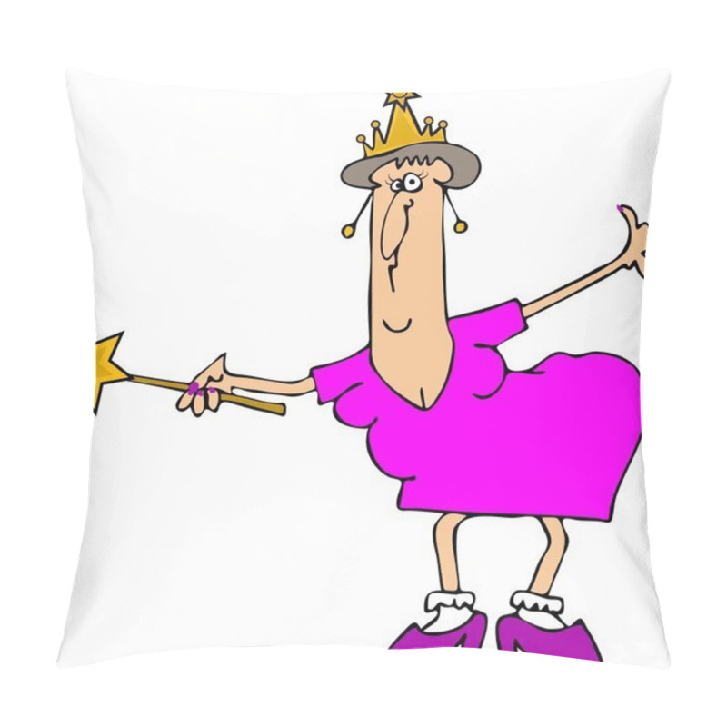 Personality  Chubby Fairy Godmother Pillow Covers