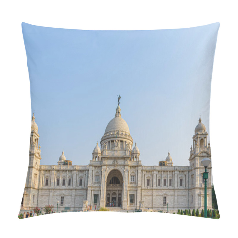 Personality  View Of Victoria Memorial Kolkata With Vibrant Moody Sky In The Background. Victoria Memorial Is A Monument And Museum Built In The Memory Of Queen Victoria In 1921 At Kolkata In India Pillow Covers