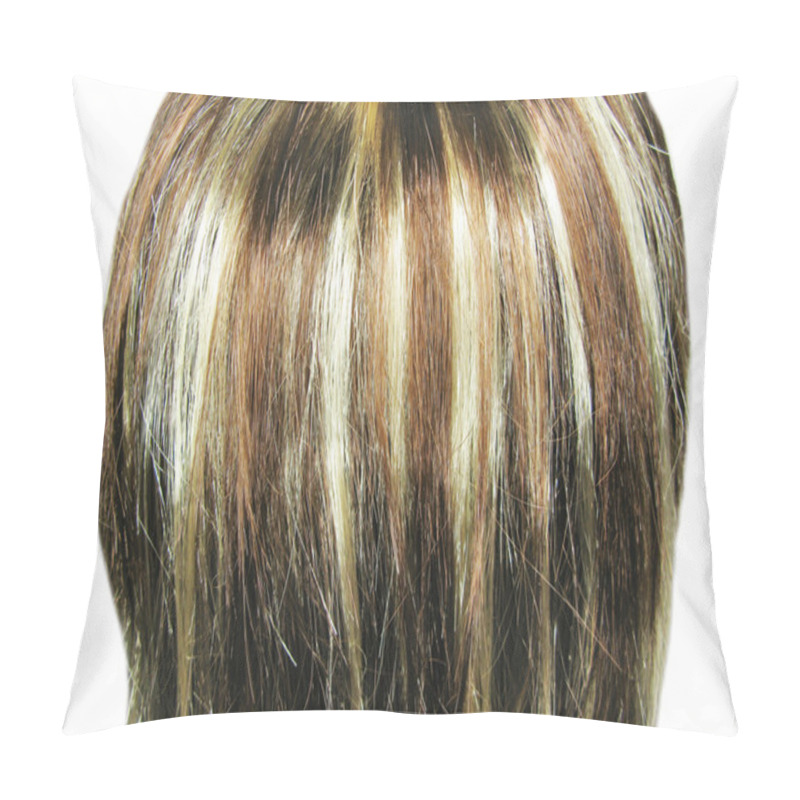 Personality  Black And Red Highlight Hair Texture Background Pillow Covers