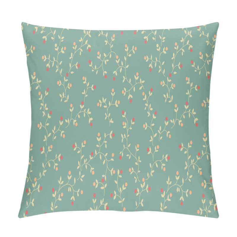 Personality  Floral Pattern With Red Flowers On Monochrome Background Pillow Covers