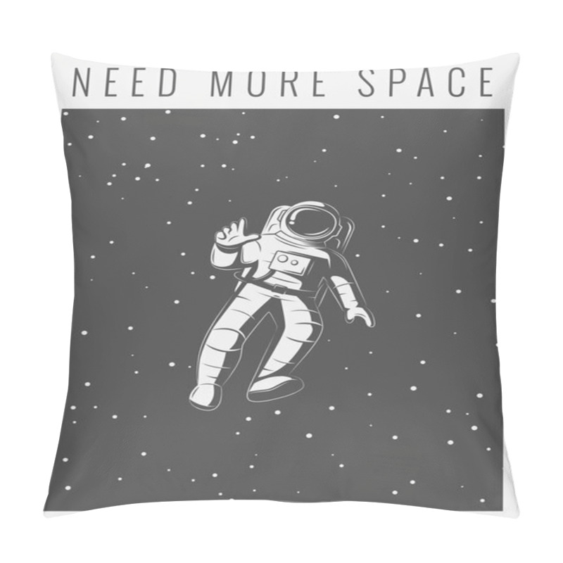 Personality  Astronaut Vector Illustration. Pillow Covers