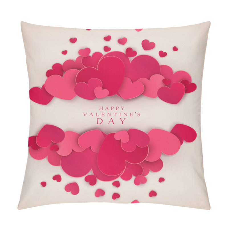 Personality  Festive Background Valentine's Day. Pillow Covers