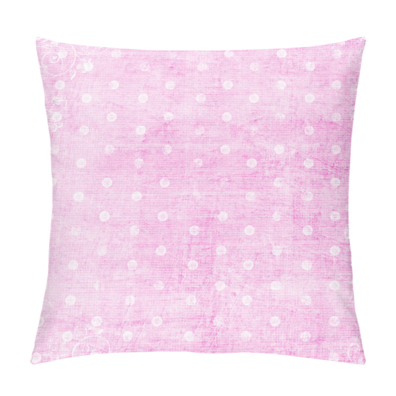 Personality  White Dots On Pink Background Pillow Covers