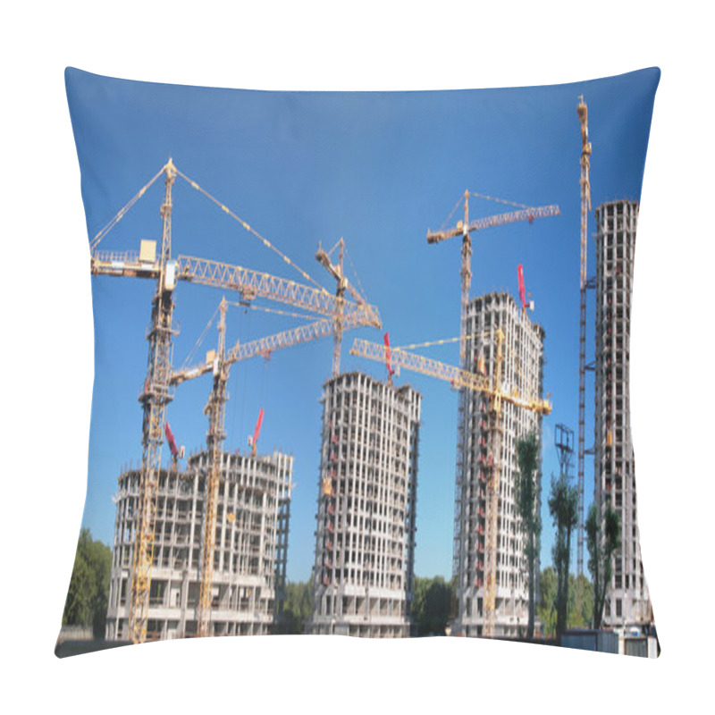 Personality  Panorama Of Building Pillow Covers