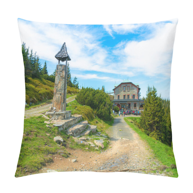 Personality  Summer View Of Serak, Mountain Chalet On Serak Hill, Hruby Jesenik, Czech Republic, Moravia Pillow Covers