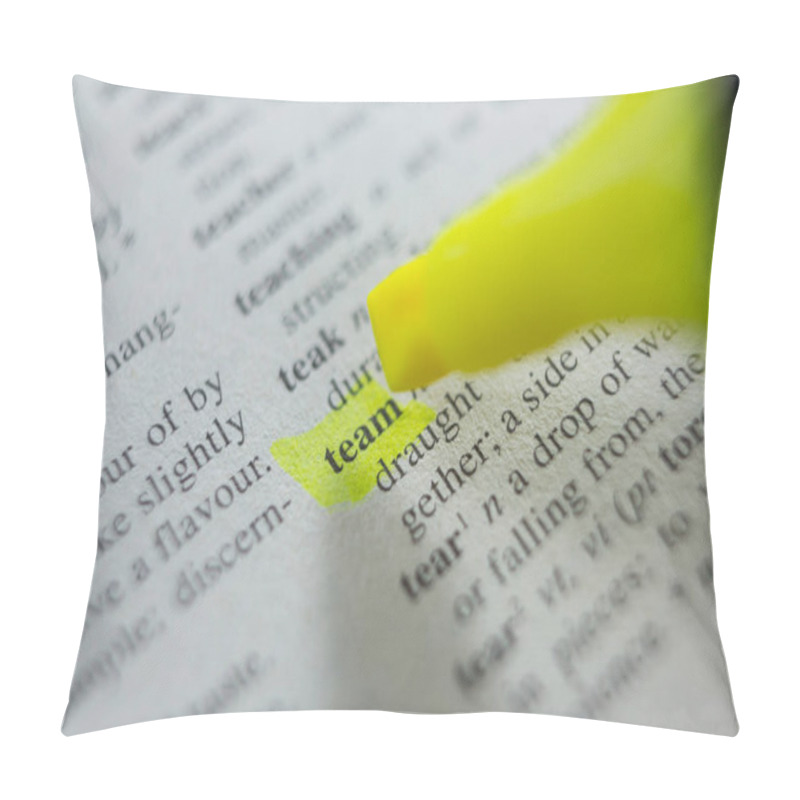 Personality  Close-up Of Marker Pen Highlighting Text Pillow Covers