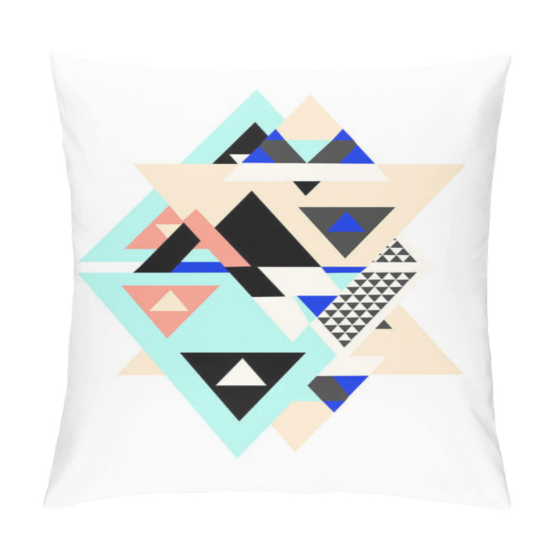 Personality  Triangle Geometric Futuristic Graphic  Pillow Covers