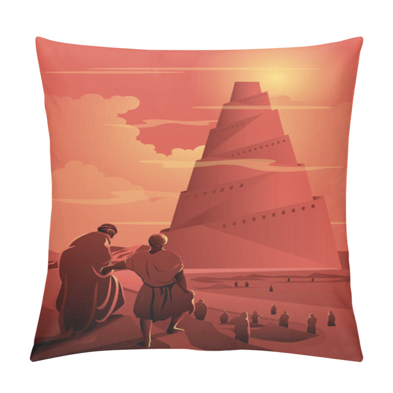 Personality  Tower Of Babel. Biblical Series Pillow Covers