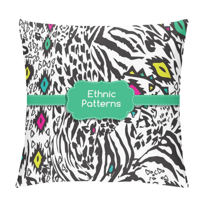 Personality  Ethnic Tribes Patterns Ornament. Pillow Covers