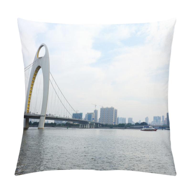 Personality  Guanghzou City And Zhujiang River Pillow Covers