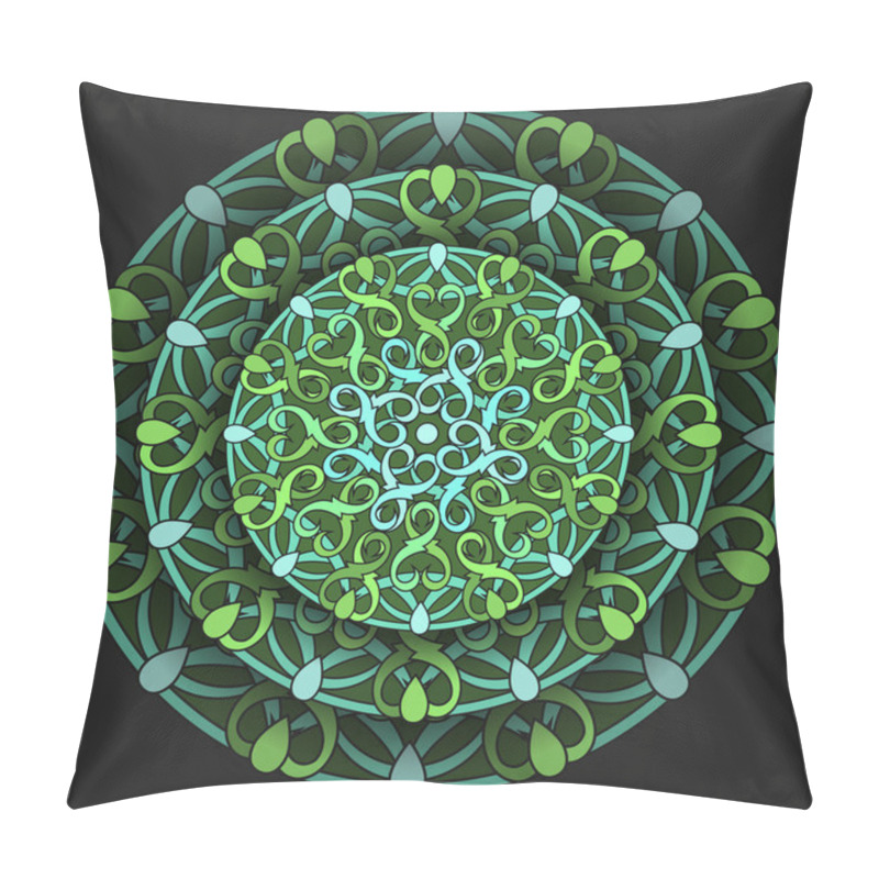 Personality  Decorative Design Element With A Circular Pattern. Mandala Pillow Covers