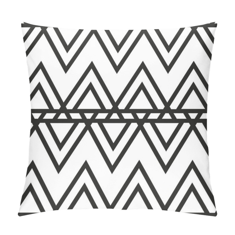 Personality  Seamless Vector Pattern With Triangles Pillow Covers