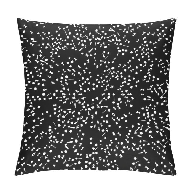 Personality  Chaotic Scattered Shapes Pattern Pillow Covers