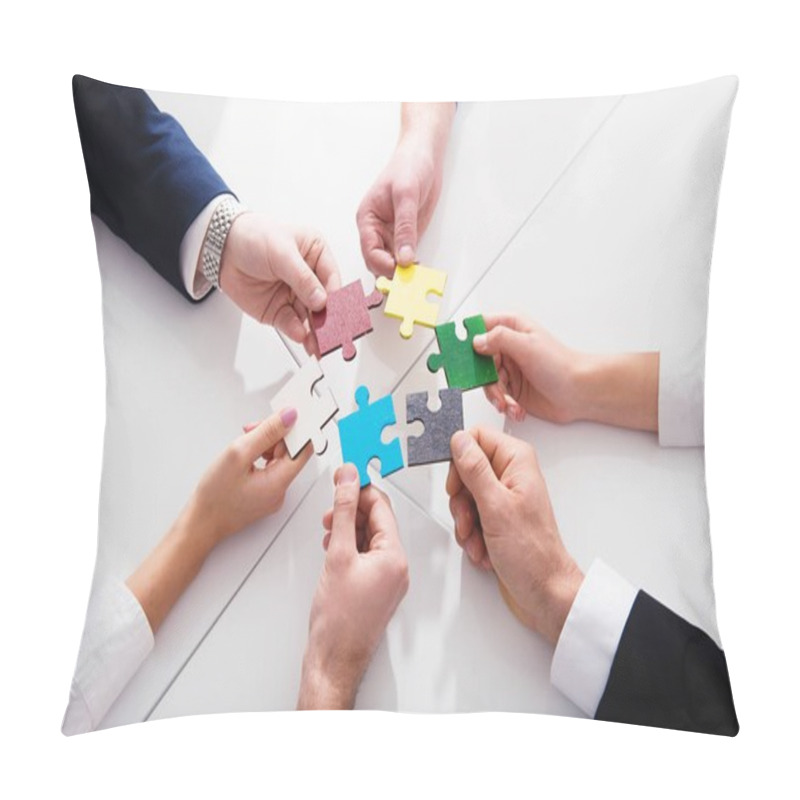 Personality  Businessmen Working Together  Pillow Covers