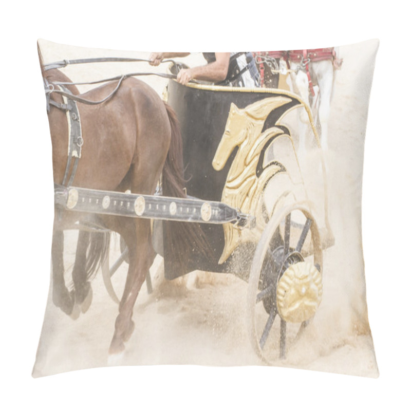 Personality  Roman Chariot On Gladiators Fight Pillow Covers