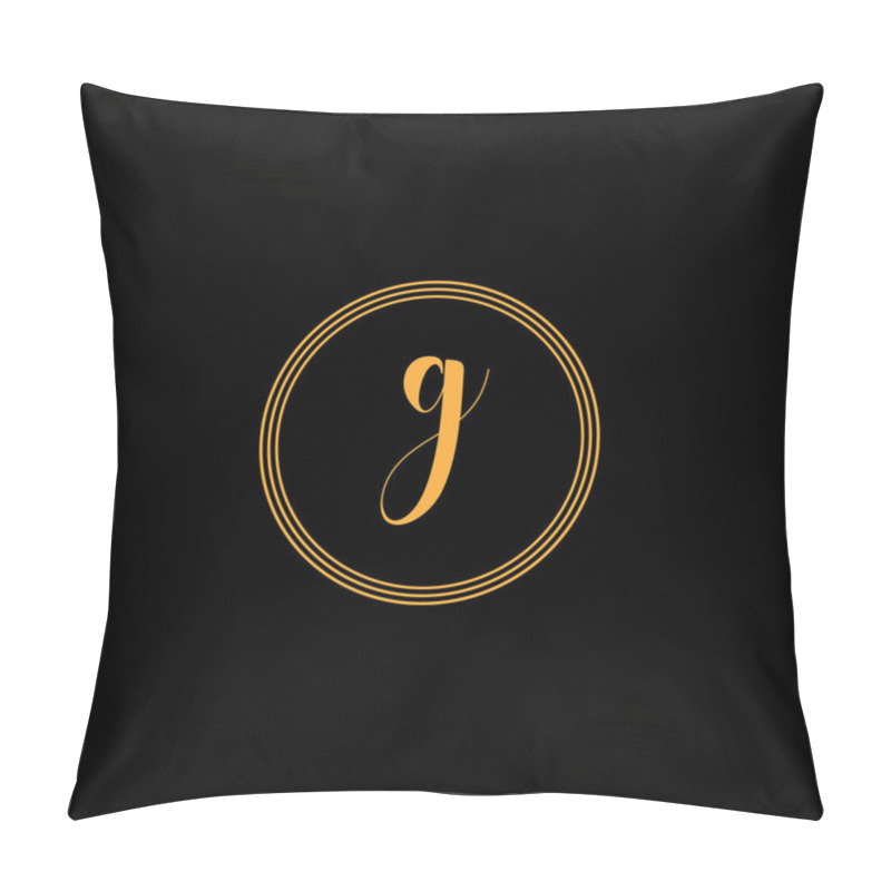 Personality  G Letter Logo Abstract Design Pillow Covers