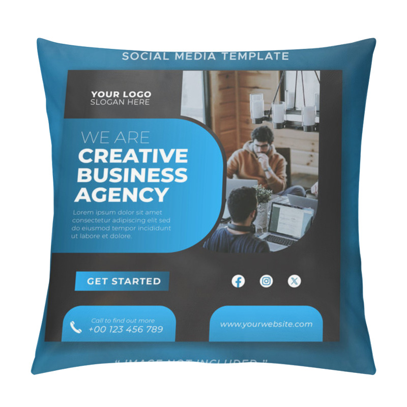 Personality  Social Media Design Can Be Used For Online Business Marketing Pillow Covers