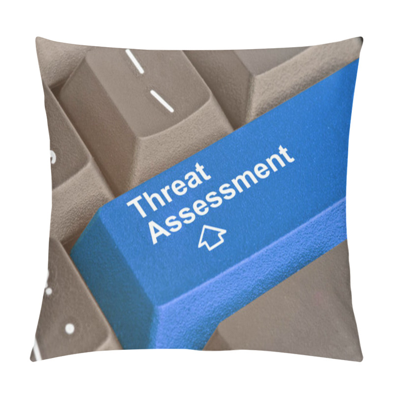 Personality  Keyboard With Key For Threat Assessment Pillow Covers