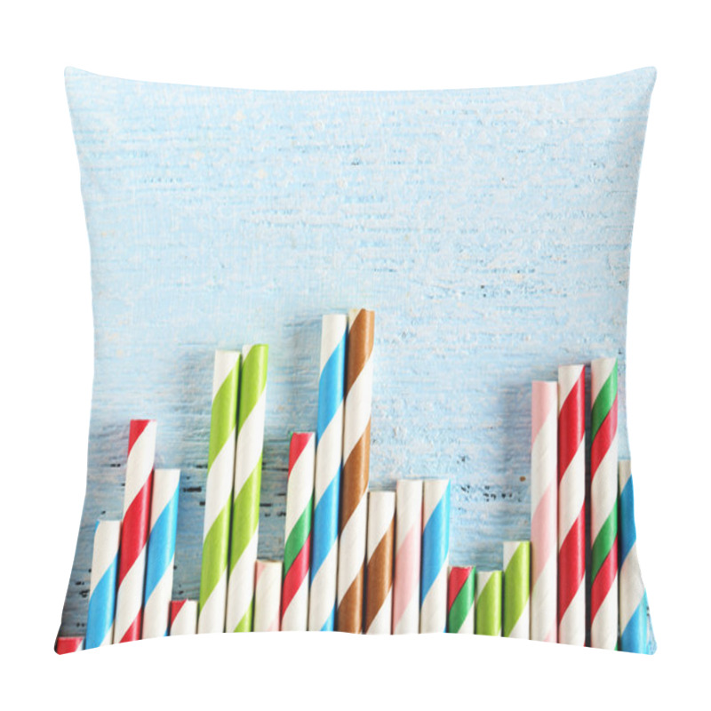 Personality  Striped Drink Straws Pillow Covers