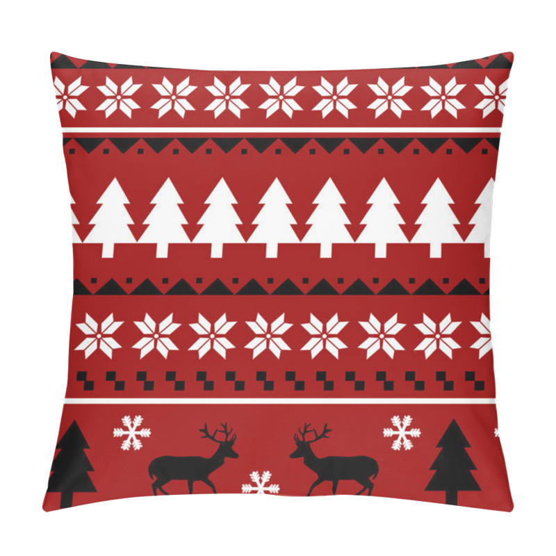 Personality  Seamless Christmas Pattern Pillow Covers