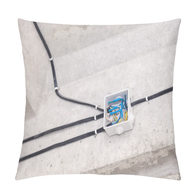 Personality  Cable Laying Ceiling. Electrical Wires On Wall. Wiring Replaceme Pillow Covers