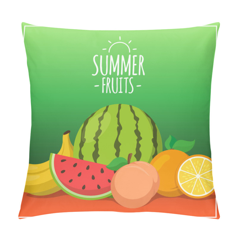 Personality  Tropical Exotic Fruits. Pillow Covers