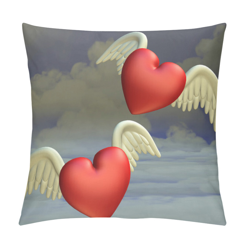 Personality  Flying Hearts Pillow Covers