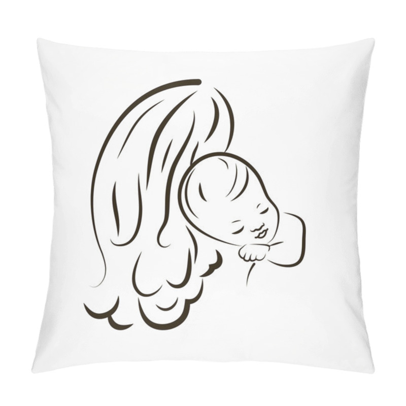 Personality  Mother And Baby Sketch Pillow Covers