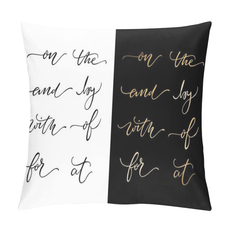 Personality  Set Of Elegant Catch Words. Hand Drawn Design Elements For Greeting Card, Wedding Invitation. Pillow Covers