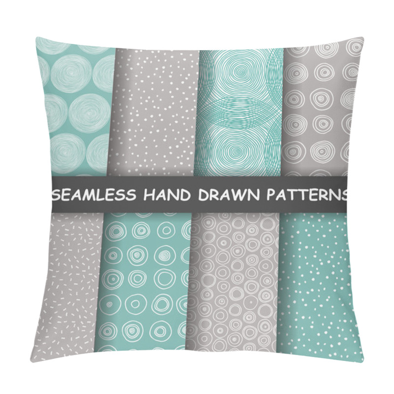 Personality  Seamless Hand Drawn Patterns.  Pillow Covers