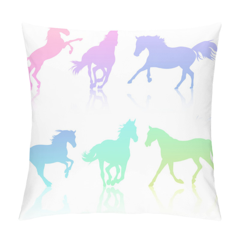 Personality  Horse Silhouette Collection Pillow Covers