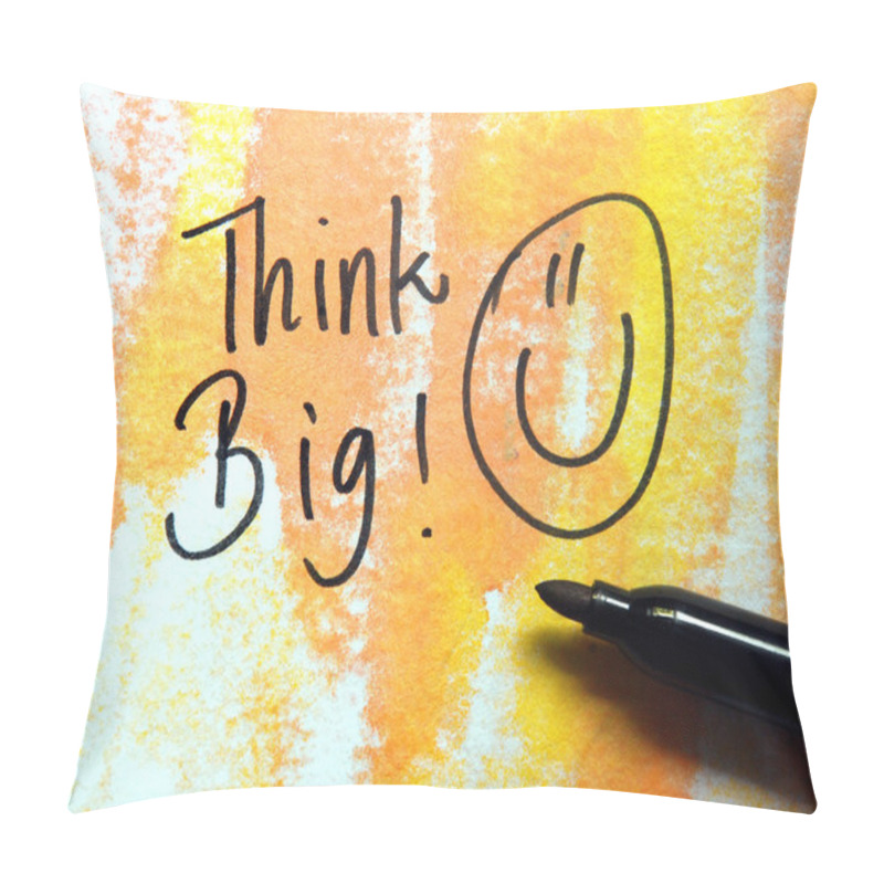 Personality  Think Big Text Pillow Covers