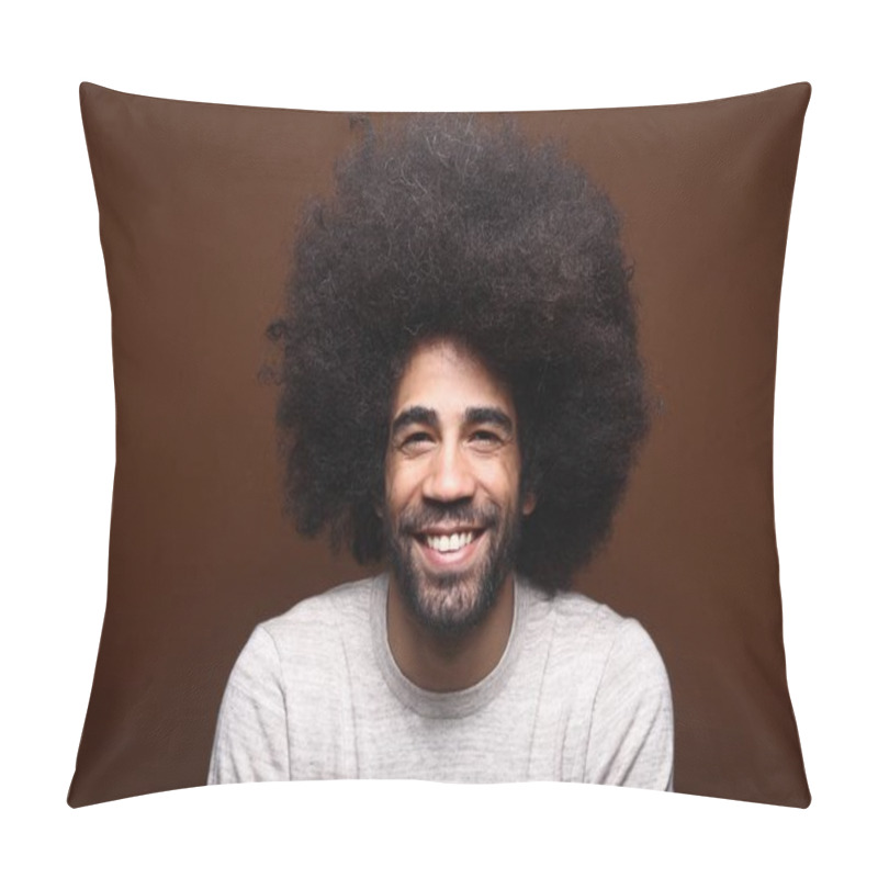 Personality  Portrait Of A Happy Man Pillow Covers