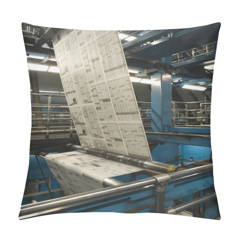 Personality  Newspaper Factory Interior Pillow Covers