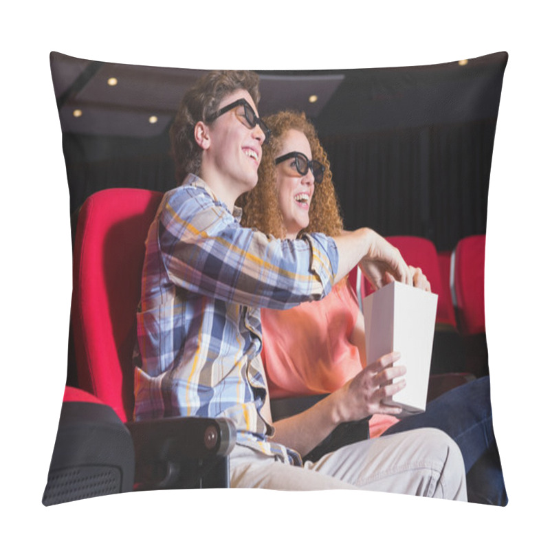 Personality  Young Couple Watching A 3d Film Pillow Covers