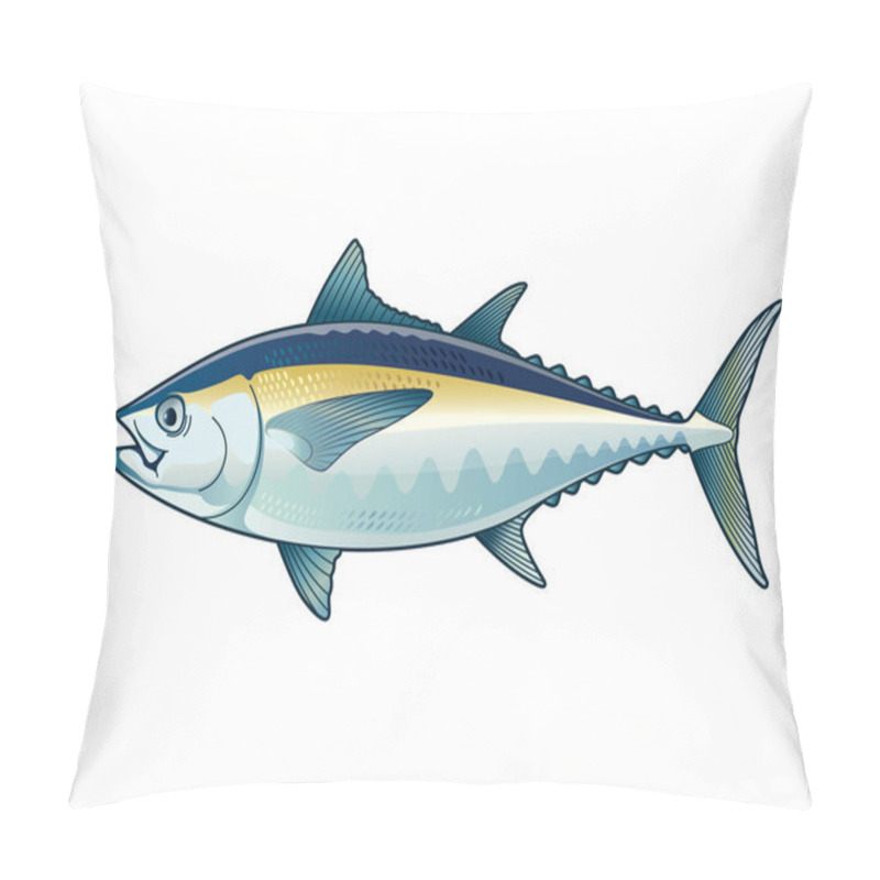 Personality  Tuna Blackfin Vector Illustration Pillow Covers