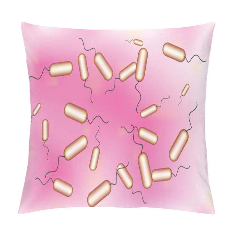 Personality  Biological Anatomy Of Bacillus Bacteria Pillow Covers