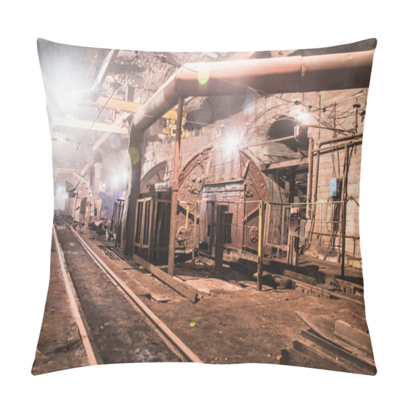 Personality  Underground Mine Crosscut Vehicle Manipulation Pillow Covers