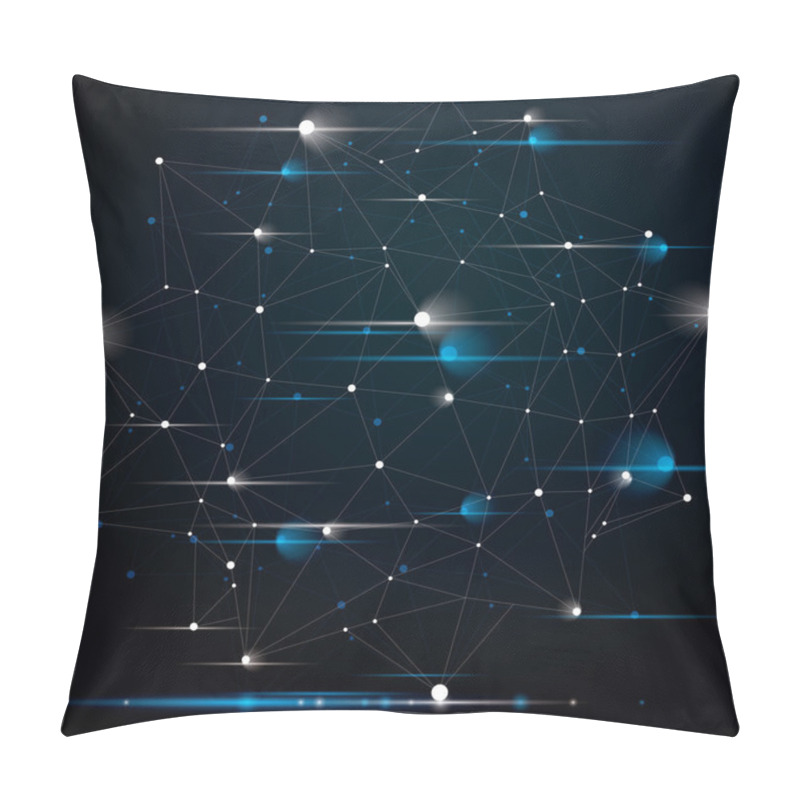 Personality  Spatial Technological Contrast Shine Shape Pillow Covers