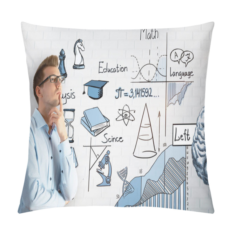 Personality  Analytical Thinking Concept  Pillow Covers