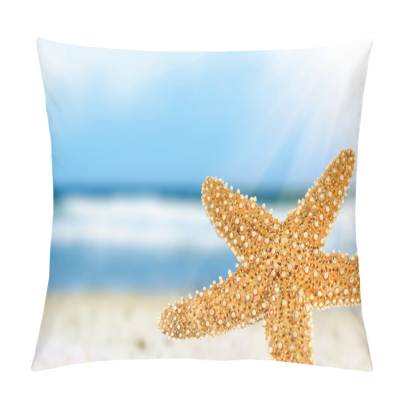 Personality  Starfish On The Beach Pillow Covers