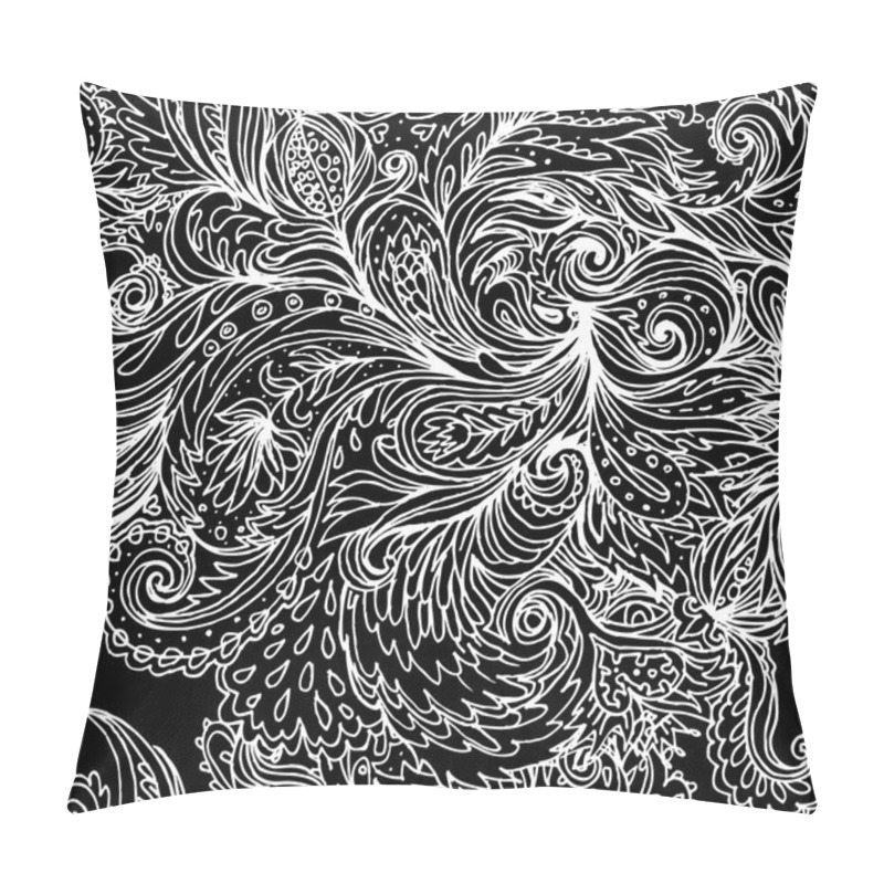 Personality  Floral Paisley Seamless Pattern Pillow Covers