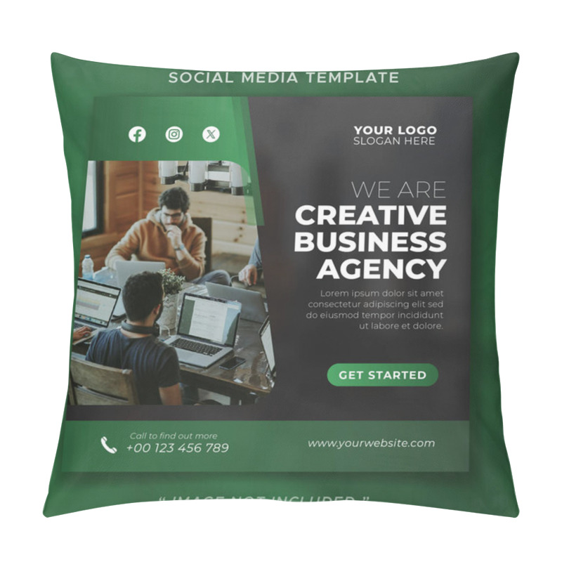 Personality  Social Media Design Can Be Used For Online Business Marketing Pillow Covers