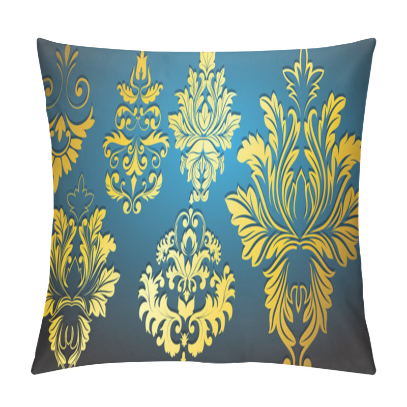 Personality  Beautiful Artistic Damask Floral Illustration Pillow Covers