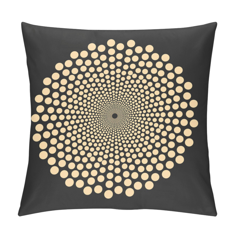 Personality  Abstract Gold Dotted Shape - Design Element. Pillow Covers