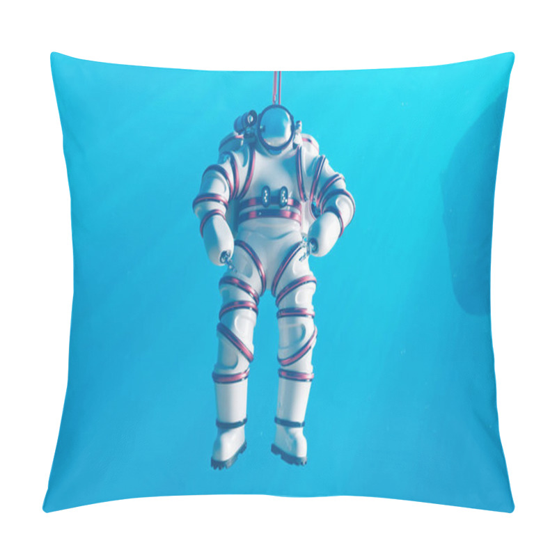 Personality  In A Meticulously Designed Underwater Facility, An Astronaut Adorned In Full Space Gear Undergoes Rigorous Spacewalk Training, Simulating Zero-gravity Conditions Amidst Rising Bubbles. Pillow Covers